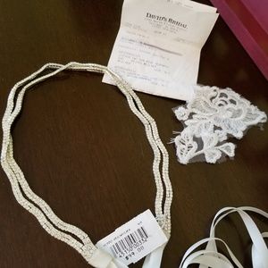 Curved Two Row Pave Headwrap Silver